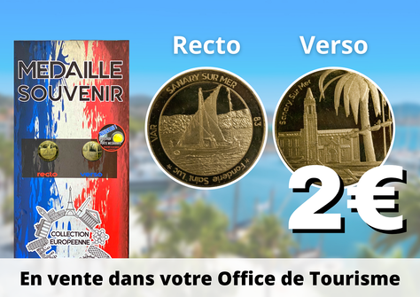 Distributeur Médaille Souvenir de Sanary-sur-Mer