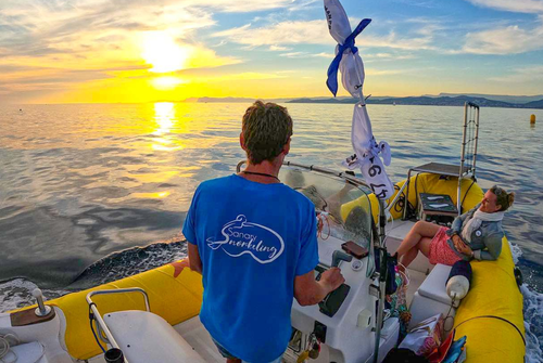 Sortie en mer au coucher de soleil avec Sanary Snorkeling