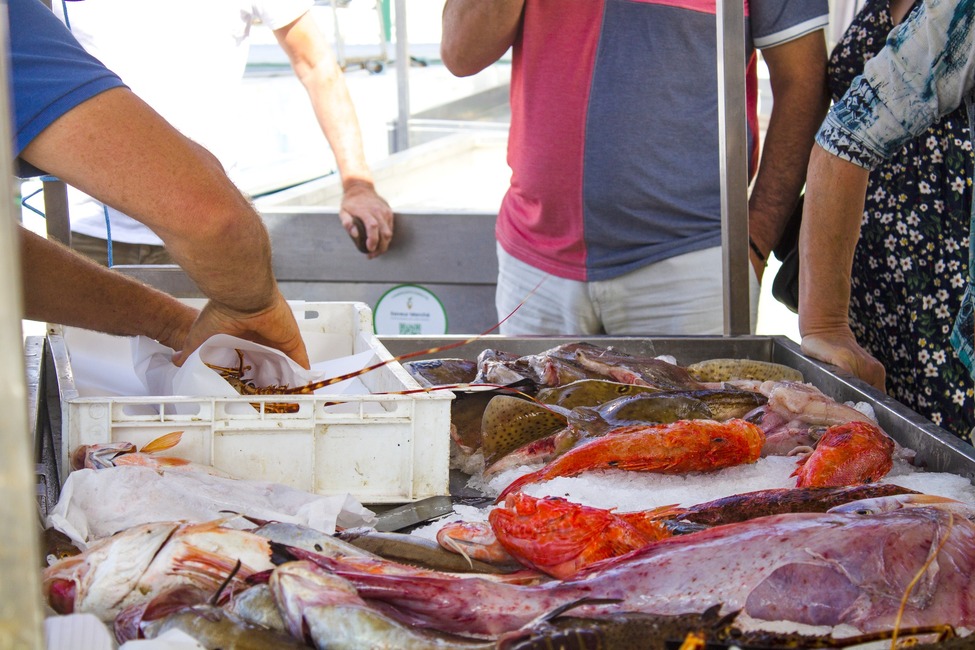 Étals de pêcheurs