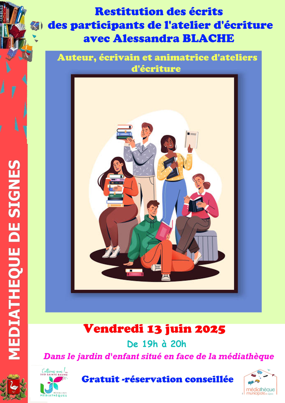 © Lecture publique de l’atelier d’écriture – restitution des écrits_Signes - médiathèque de signes
