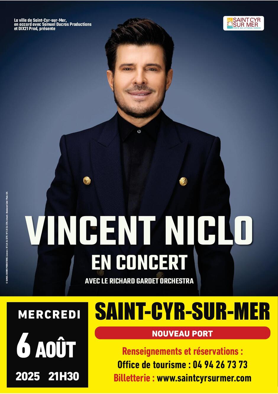 © Soirée Grand Large - Concert de Vincent Niclo_Saint-Cyr-sur-Mer - Soirée Grand Large - Concert de Vincent Niclo_Saint-Cyr-sur-Mer