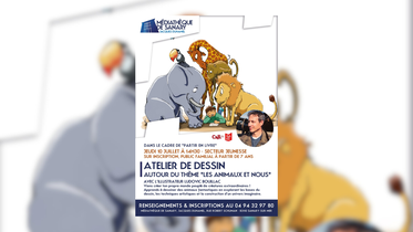 Atelier de dessin autour du thème "Les animaux et nous"