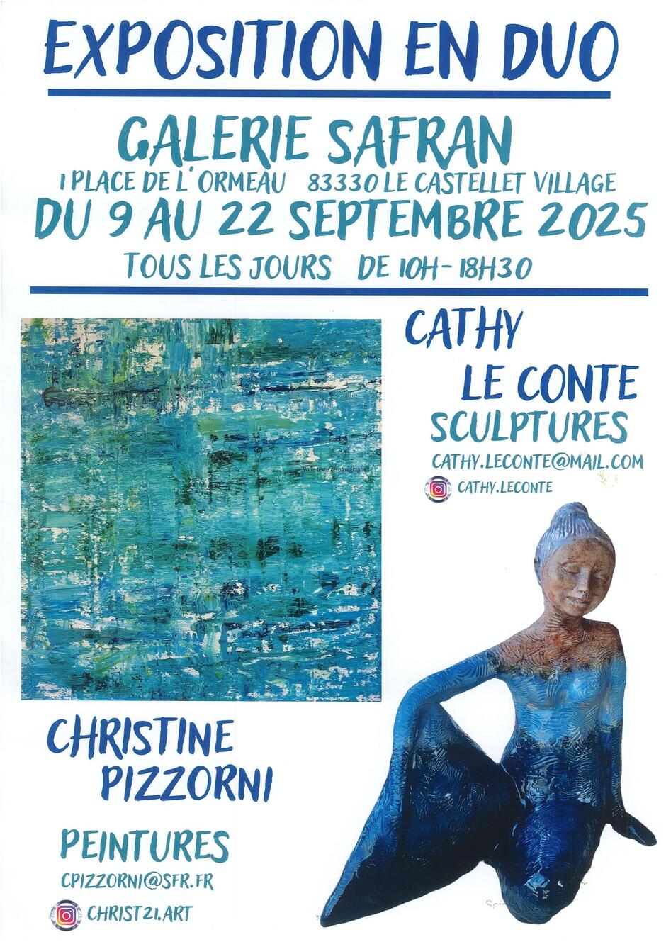 © Exposition en duo_Le Castellet - Galerie Safran