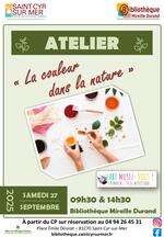 Atelier "La Couleur dans la nature"