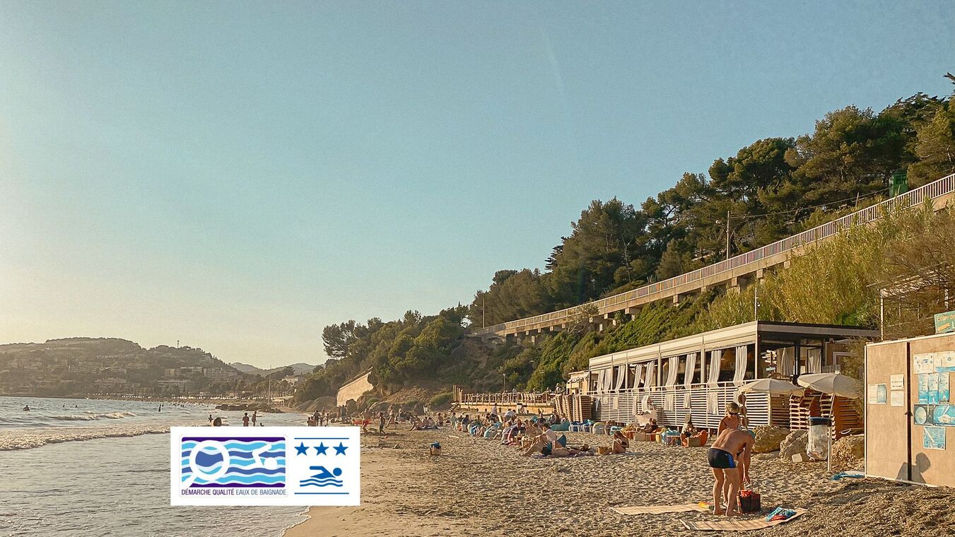 The beach "la plage Dorée"_Sanary-sur-Mer
