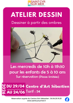 © Atelier dessin à partir d'ombres_Saint-Cyr-sur-Mer - Centre d'Art Sébastien