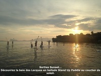 © Sunset cruising: Paddle boarding at sunset - L.E.C Surf Club - Lecques Energie Club