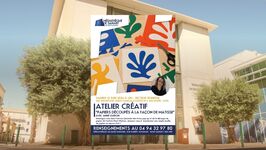 © Atelier créatif : "Papiers découpés à la façon de Matisse"_Sanary-sur-Mer - Médiathèque Jacques Duhamel