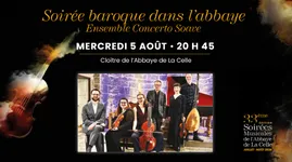 Concert : Soirée baroque dans l'Abbaye, ensemble concerte Soave | Les Soirées Musicales de l'Abbaye de La Celle_La Celle