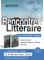 © Rencontre littéraire avec Christophe Chabaud_Toulon - DR / Association Cultures et Communication