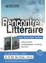 © Literary encounter with Christophe Chabaud_Toulon - DR / Association Cultures et Communication