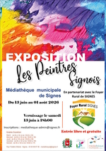 © Exposition Les peintres signois_Signes - mediathèque de signes