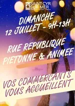 © Rue République piétonne et animée - ©Ville de Saint-Cyr-sur-Mer
