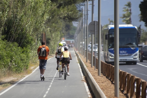Parcours cyclable du littoral - V65 : Hyères > La Londe les Maures