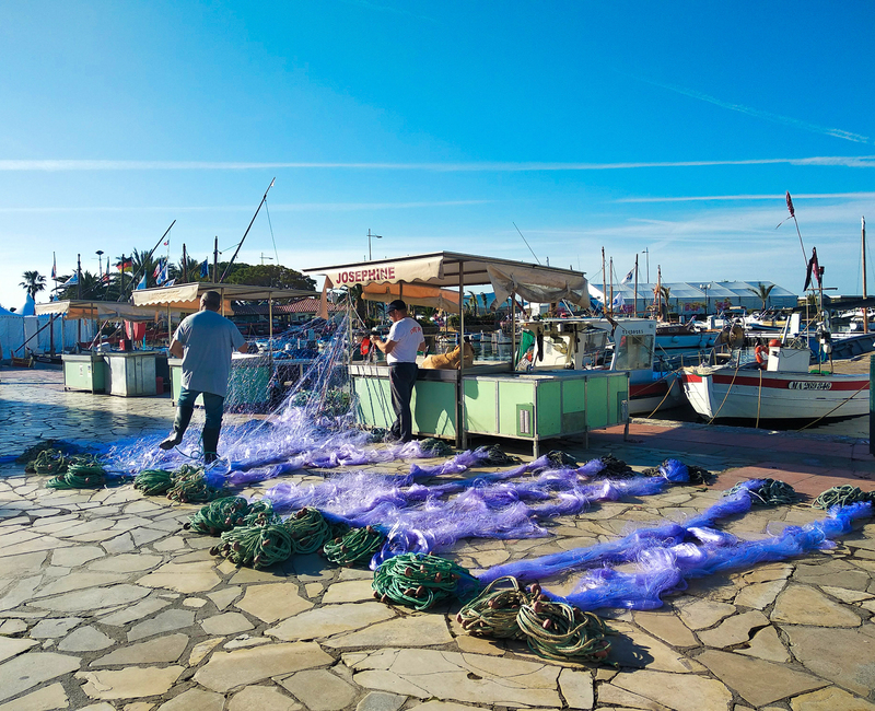 Étals de pêcheurs