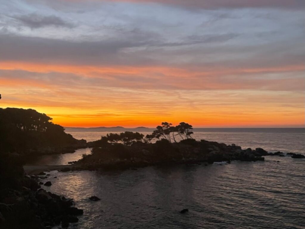 Coucher de soleil Plage du Capelan Bandol