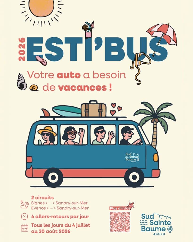 Lignes Esti'Bus 2026 Provence Sud Sainte Baume